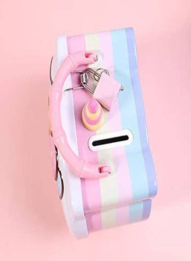 Trusmile Unicorn Cat Coin Box for Kids Cartoon Toy Money Bank for Kids with Lock, Piggy Bank for Kids Random Color - 1 Unit - Image 4